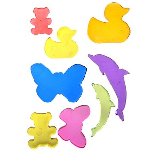 Jelly Gems Decorative Gel Stickers 22x12 cm (24 pcs.)