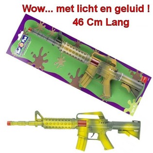 Smiffy'S BIG RATCHET RIFLE ON CARD (7 pcs.)