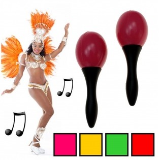 2-PIECE SET maracas 14 CM. (20sets.)