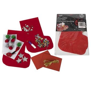 MAKE YOUR OWN CHRISTMAS SOCKS (6st).