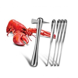 NUANCE - GOURMET SHELLFISH HAMMER AND FORKS SET (1 Set)