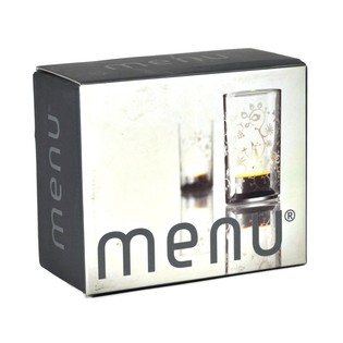 MENU - Tealight Holder with Frosted Pattern, Set of 2 (1 set)