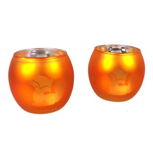 2-Piece Tealight Holder Set Fox (12 sets)