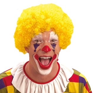 YELLOW CLOWN WIG (10st.)