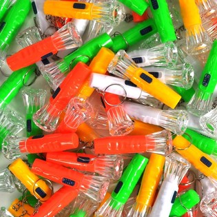 Flashlight Keychain (100 pieces) - Assorted Mix