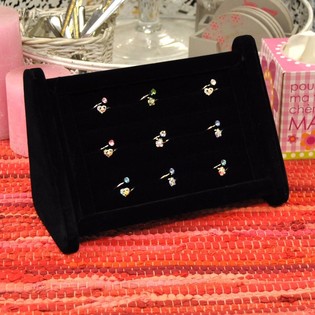 RINGS DISPLAY BLACK VELVET (1st).