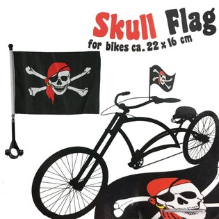 PIRATES FLAG FOR THE BICYCLE 22 X 16 CM. (24st.)