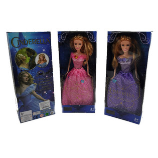 Cinderella Fairy Tale Doll, Mixed Colors (3 pcs.)