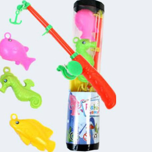 Fishing Game with Fishing Rod and Fish (12 pcs)