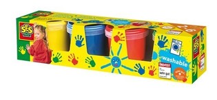 Six Finger Paint, Verfset 4x150ml (4 Colors) (1st.)