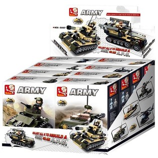 Sluban Army Tank or APC 8-in-1 M38-B0587 (1 Display / 8 pcs)