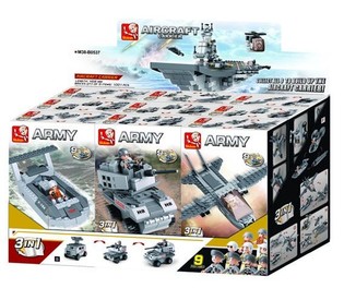 Sluban Aircraft Carrier 9in1 M38-B0537 (1 Display / 9 pcs)