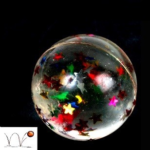 STUDER BALLS WITH STARS - &Oslash; 3 CM. (48th.)