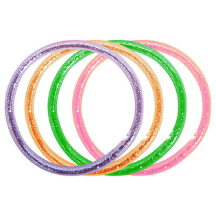 4 Pieces of GLITTER BRACELETS (12pcs).