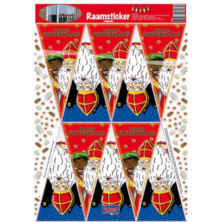 SINTERKLAAS WINDOW DECORATION STICKERS (12pcs)