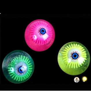 LUMINOUS BALL BEADS WITH EYES IN DISPLAY (12pcs)