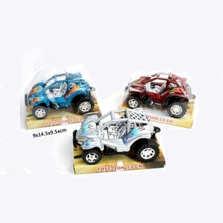 STOERE FRICTION BUGGIES ON BLISTER CARD, 13 CM. LONG (12pcs)