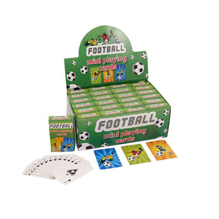 MINI PLAYING CARDS &ndash; MODEL: FOOTBALL IN DISPLAY (24 pcs)