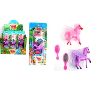2-PIECE PONY SET WITH BRUSHES IN DISPLAY (12pcs)