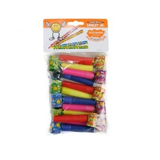 12 PIECES OF SMILEY ROLTONG TOETERS (12SETS.)