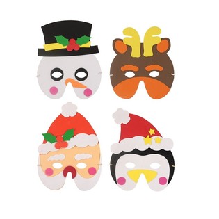 MIX CHRISTMAS MASKS BY FOAM (24st.)
