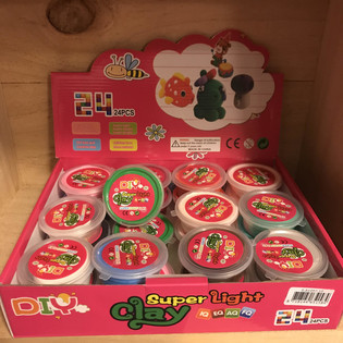 SUPER LIGHT CLAY IN DISPLAY (24pcs)