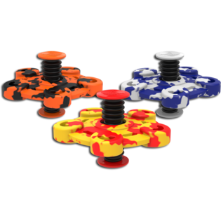 SPRINGING FLIP SPINNER - With Print MIX COLORS (10pcs)