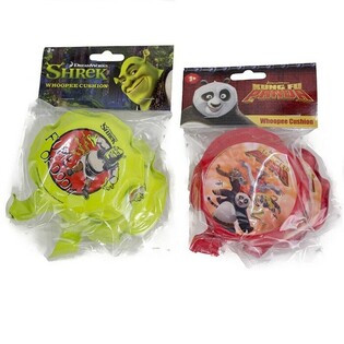 MIX SHREK / KUNG FU PANDA 2-PACK WITH FART PILLOWS (12 packs of 2 pieces)
