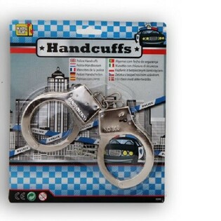METAL POLICE HANDCUFFS (12 pcs.)