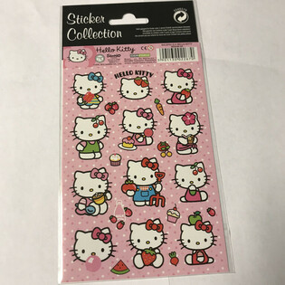 STICKERS: HELLO KITTY, Dim. 20 x 10 cm. (10pcs)
