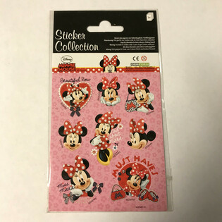STICKERVEL: DISNEY MINNIE MOUSE, Dim. 16 x 9 cm. (10pcs)