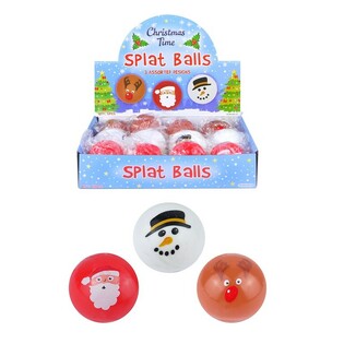 CHRISTMAS SPLAT / SPLASH BALLS IN DISPLAY (12 pcs.)