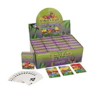 MINI PLAYING CARDS - MODEL: DINOSAUR IN DISPLAY (24 pcs.)