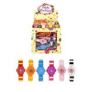 WOOD BRACELET WITH FICTIVE WATCH (96 pcs.)
