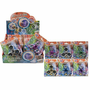 ** MEGA CHEAP ** METALLIC COOL SPINNER ON CARD (24pcs.)