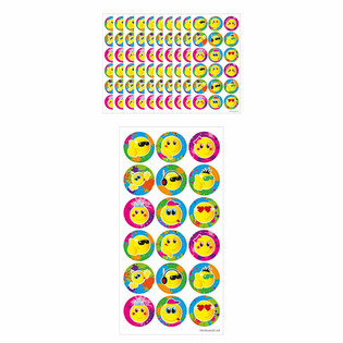FUN STICKERS – SMILEY 18 STICKERS PER SHEET (10 pcs.)