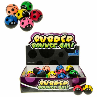 Bouncing BALL LADYBUG &Oslash; 3.2 Cm. IN DISPLAY (48pcs)