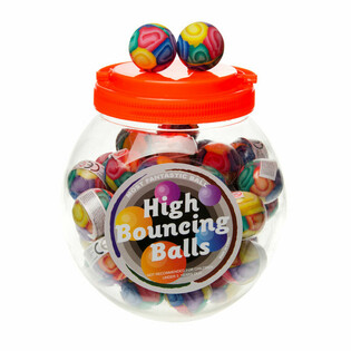 Bouncing balls &Oslash; 3.6 cm. IN POT (48pcs)