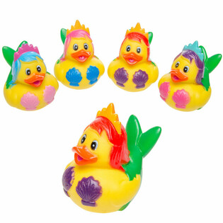 MERMAID RUBBER DUCK MIX - 5x5 cm (4 pcs)
