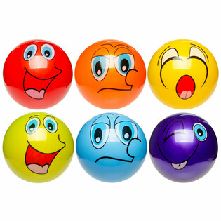 CHEERFUL FACES BALL &Oslash; 23 Cm. (10pcs)