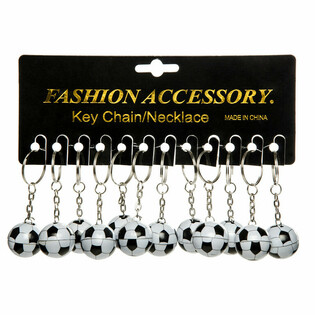 METAL FOOTBALL KEYRING (48 pcs)