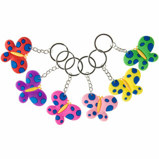 Butterfly Keyrings (48 pcs.)