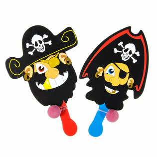 Pirate Paddle Bat & Ball Game (24 pcs)