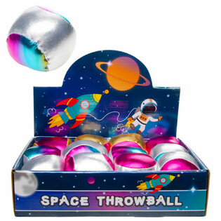 PLUSH METALLIC THROW BALL - SPACE (12 pcs)