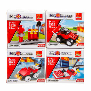 BRICKS BUILDING BLOCKS - FIRE BRIGADE (12 St.)