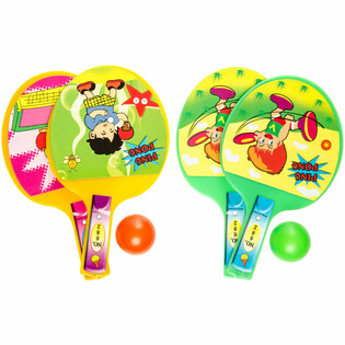 GRAB BELL PING PONG BATJES + BALL (36 Pcs)