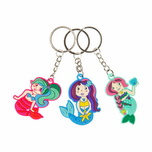 Mermaid Keyrings - Bulk 48-Pack | Wholesale Toys