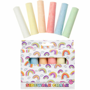 Large Sidewalk Chalk Set in Box (12 x 6 Pieces)