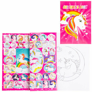 Unicorn A4 Coloring Book with Stickers (12-pack)
