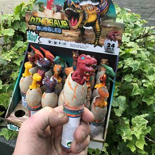 3D Dinosaur Bubble Wands (24 pcs in display)